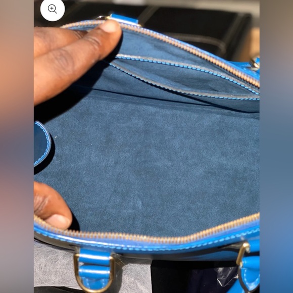 LOUIS VUITTON TOLEDO BLUE EPI ALMA PM HANDBAG AR1927 - Picture 6 of 7